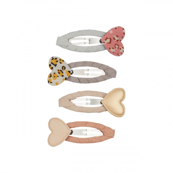 Mimi & Lula Heart Safari Summer Clic Clac hair clips